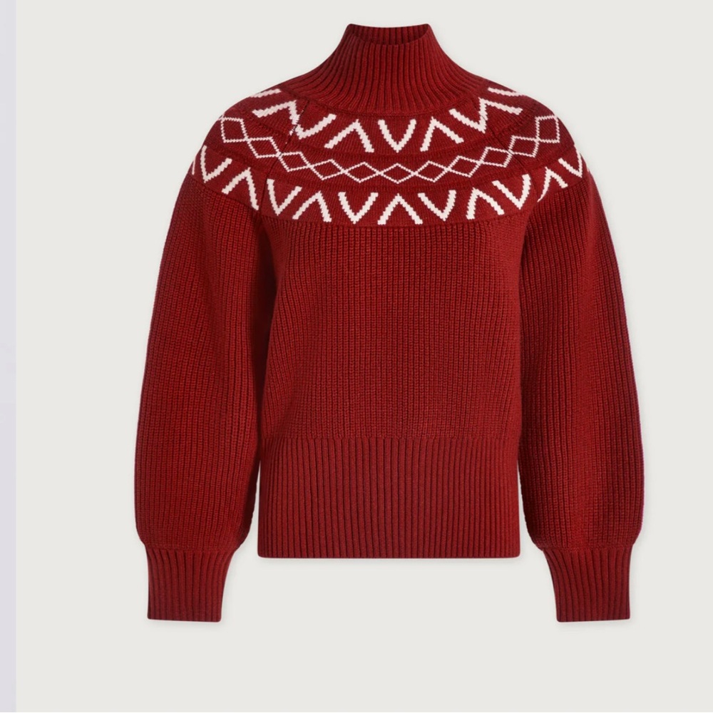 Varley Marcie Fair Isle Yoke Knit size :XL NWT